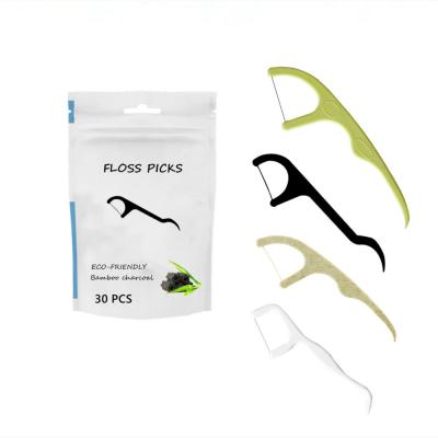 Biodegradable floss picks