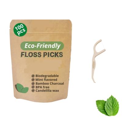 Biodegradable floss picks NO1